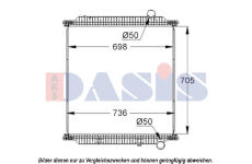 Chladič, chlazení motoru AKS DASIS 390035S