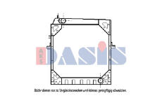 Chladič, chlazení motoru AKS DASIS 400150N