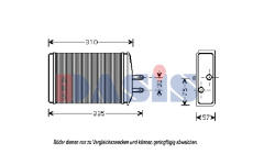 Výměník tepla, vnitřní vytápění AKS DASIS 499000N