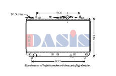 Chladič, chlazení motoru AKS DASIS 510019N
