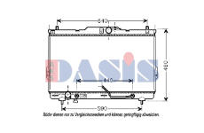 Chladič, chlazení motoru AKS DASIS 510038N