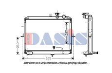 Chladič, chlazení motoru AKS DASIS 510055N