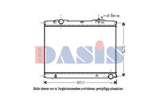 Chladič, chlazení motoru AKS DASIS 510057N