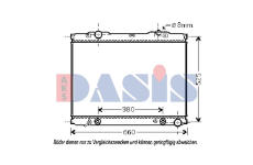 Chladič, chlazení motoru AKS DASIS 510058N