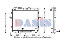 Chladič, chlazení motoru AKS DASIS 510160N