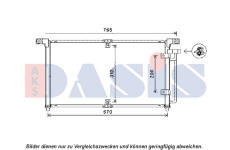 Kondenzátor, klimatizace AKS DASIS 512057N