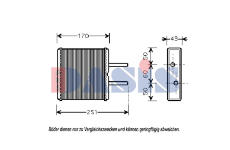 Výměník tepla, vnitřní vytápění AKS DASIS 516012N