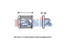 Výměník tepla, vnitřní vytápění AKS DASIS 516015N