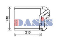 Výměník tepla, vnitřní vytápění AKS DASIS 519038N