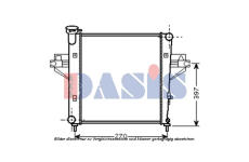 Chladič, chlazení motoru AKS DASIS 520101N