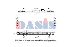 Chladič, chlazení motoru AKS DASIS 560004N