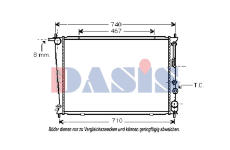Chladič, chlazení motoru AKS DASIS 560008N