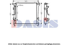 Chladič, chlazení motoru AKS DASIS 560034N