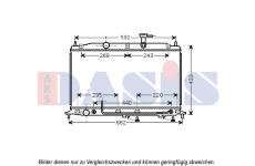 Chladič, chlazení motoru AKS DASIS 560086N