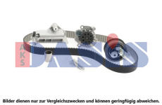 Vodní pumpa + sada ozubeného řemene AKS DASIS 570287N