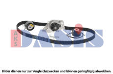 Vodní pumpa + sada ozubeného řemene AKS DASIS 570313N