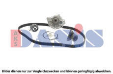 Vodní pumpa + sada ozubeného řemene AKS DASIS 570345N