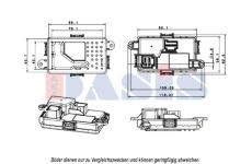 Regulace, vnitrni ventilace AKS DASIS 700045N