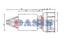 Odpor, vnitřní tlakový ventilátor AKS DASIS 700182N