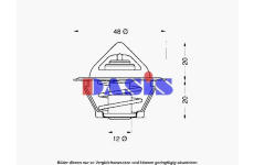 Termostat, chladivo AKS DASIS 750383N