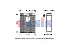 Výparník, klimatizace AKS DASIS 820065N