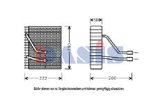 Výparník, klimatizace AKS DASIS 820241N