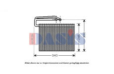 Výparník, klimatizace AKS DASIS 820278N