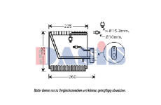 Výparník, klimatizace AKS DASIS 820312N