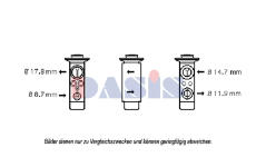 Expanzní ventil, klimatizace AKS DASIS 840169N