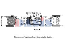 Kompresor, klimatizace AKS DASIS 850566N
