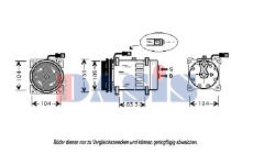 Kompresor, klimatizace AKS DASIS 850703N
