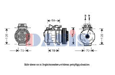 Kompresor, klimatizace AKS DASIS 850729N