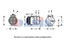 Kompresor, klimatizace AKS DASIS 850926N
