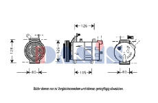 Kompresor, klimatizace AKS DASIS 851027N