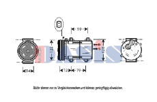 Kompresor, klimatizace AKS DASIS 851378N