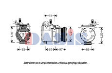 Kompresor, klimatizace AKS DASIS 851391N