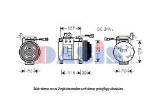 Kompresor, klimatizace AKS DASIS 851395N