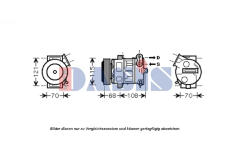 Kompresor, klimatizace AKS DASIS 851604N