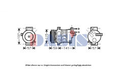 Kompresor, klimatizace AKS DASIS 851606N