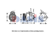 Kompresor, klimatizace AKS DASIS 851663N