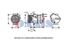 Kompresor, klimatizace AKS DASIS 851799N