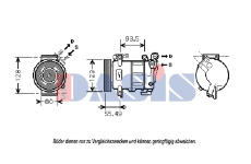 Kompresor, klimatizace AKS DASIS 851813N