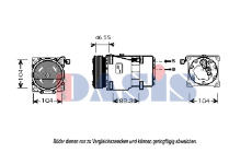 Kompresor, klimatizace AKS DASIS 851818N