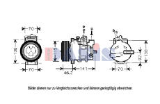 Kompresor, klimatizace AKS DASIS 851849N