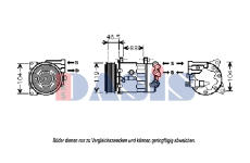 Kompresor, klimatizace AKS DASIS 851873N