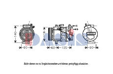 Kompresor, klimatizace AKS DASIS 851878N
