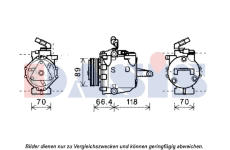 Kompresor, klimatizace AKS DASIS 851966N