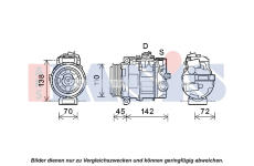 Kompresor, klimatizace AKS DASIS 852714N