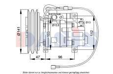 Kompresor, klimatizace AKS DASIS 852777N