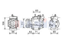 Kompresor, klimatizace AKS DASIS 852782N